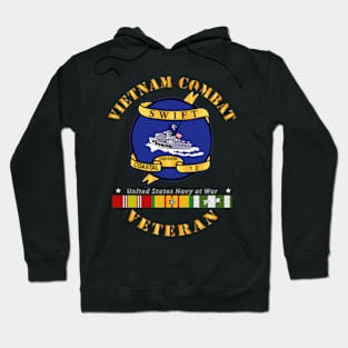 Vietnam Cbt Vet - Navy Coastal Div 12 - Swift w SVC Hoodie